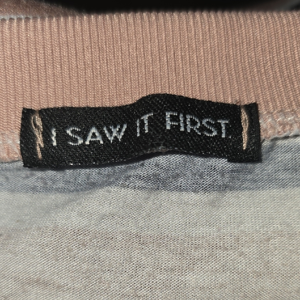 Striped Pink and Black Women's Pajama Top - Picture 4 of 4